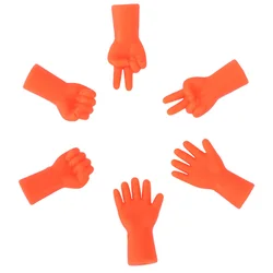 6pcs Knitting Needle Tip Protectors and Covers (Orange)