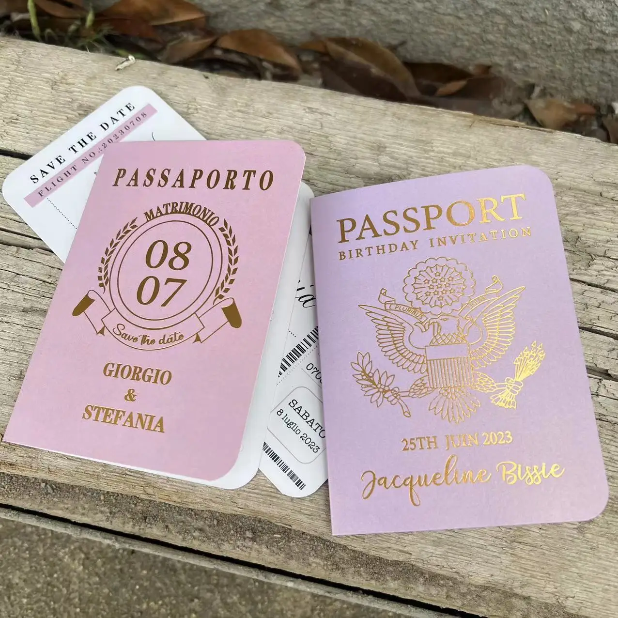 Passport Wedding Invitation Card with RSVP Boarding Pass, Custom Colors, Birthday, Anniversary, New Year Party, Travel, 35Pcs - AliExpress for Free Printable Passport Birthday Invitation Template