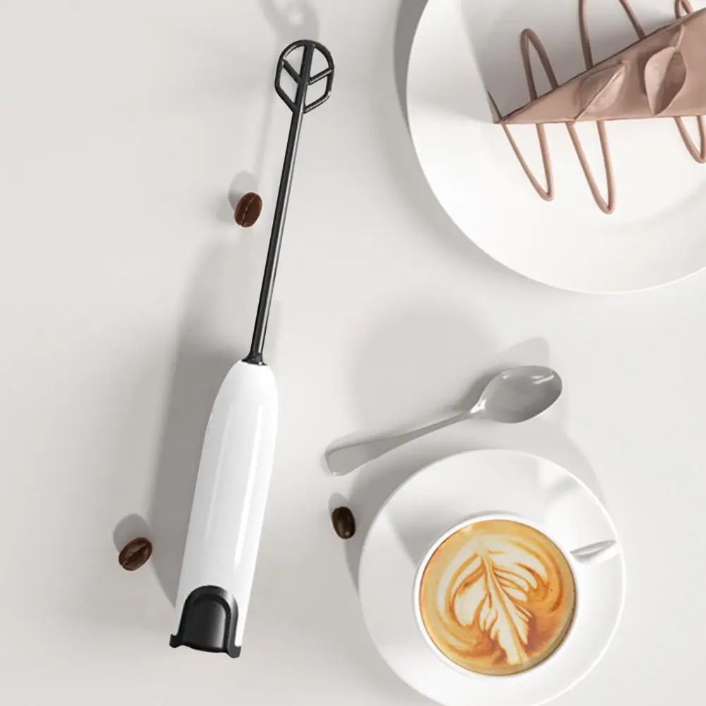 

Egg Beater Kitchen Tool Battery-powered Mini Milk Frother Handheld Foam Maker One-key Start Detachable Wireless Egg Blender