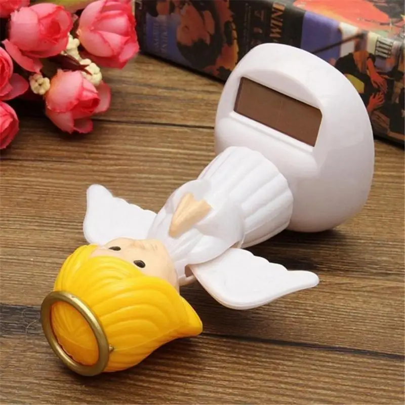 Powered Dancing Solar Swinging Angel Solar Powered Dancing Flip Dolls Super Cute Flap Angel Home Car Decor Toy solar kimono doll ornament