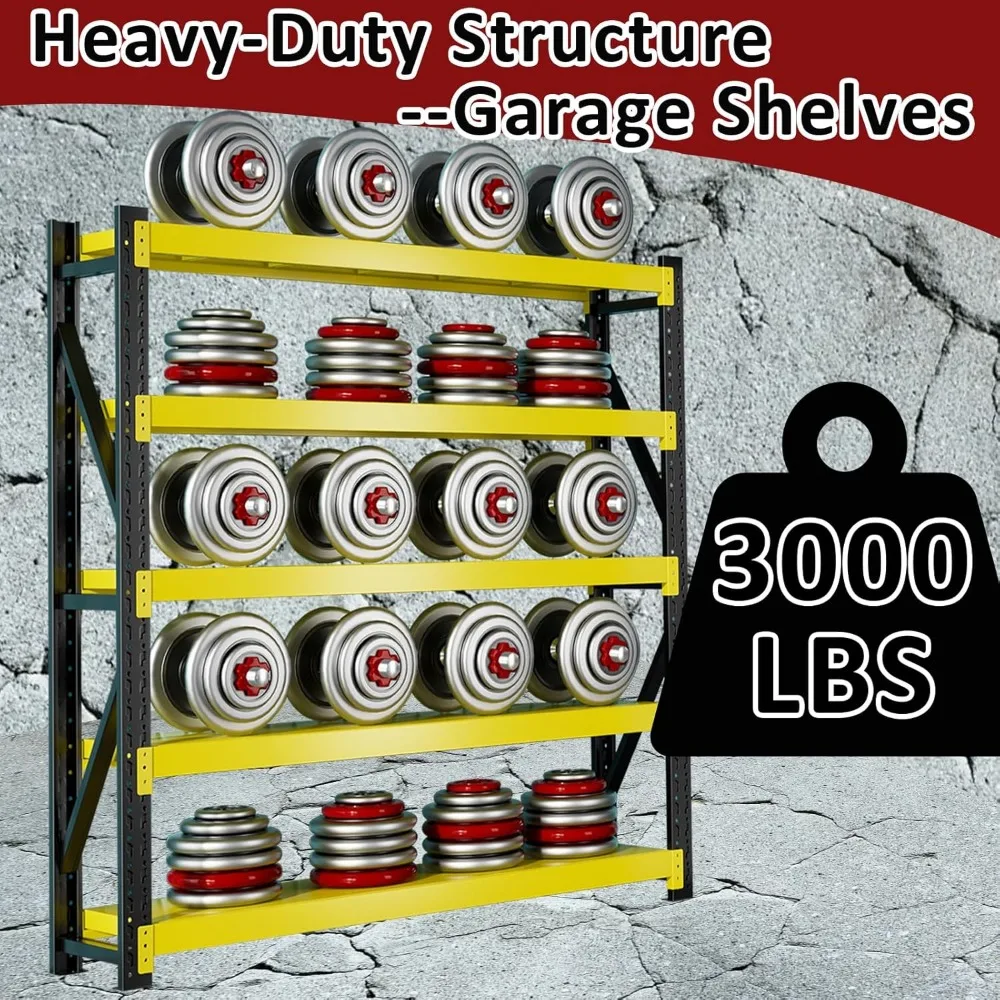 3000LBS Heavy-Duty Garage Shelving 5