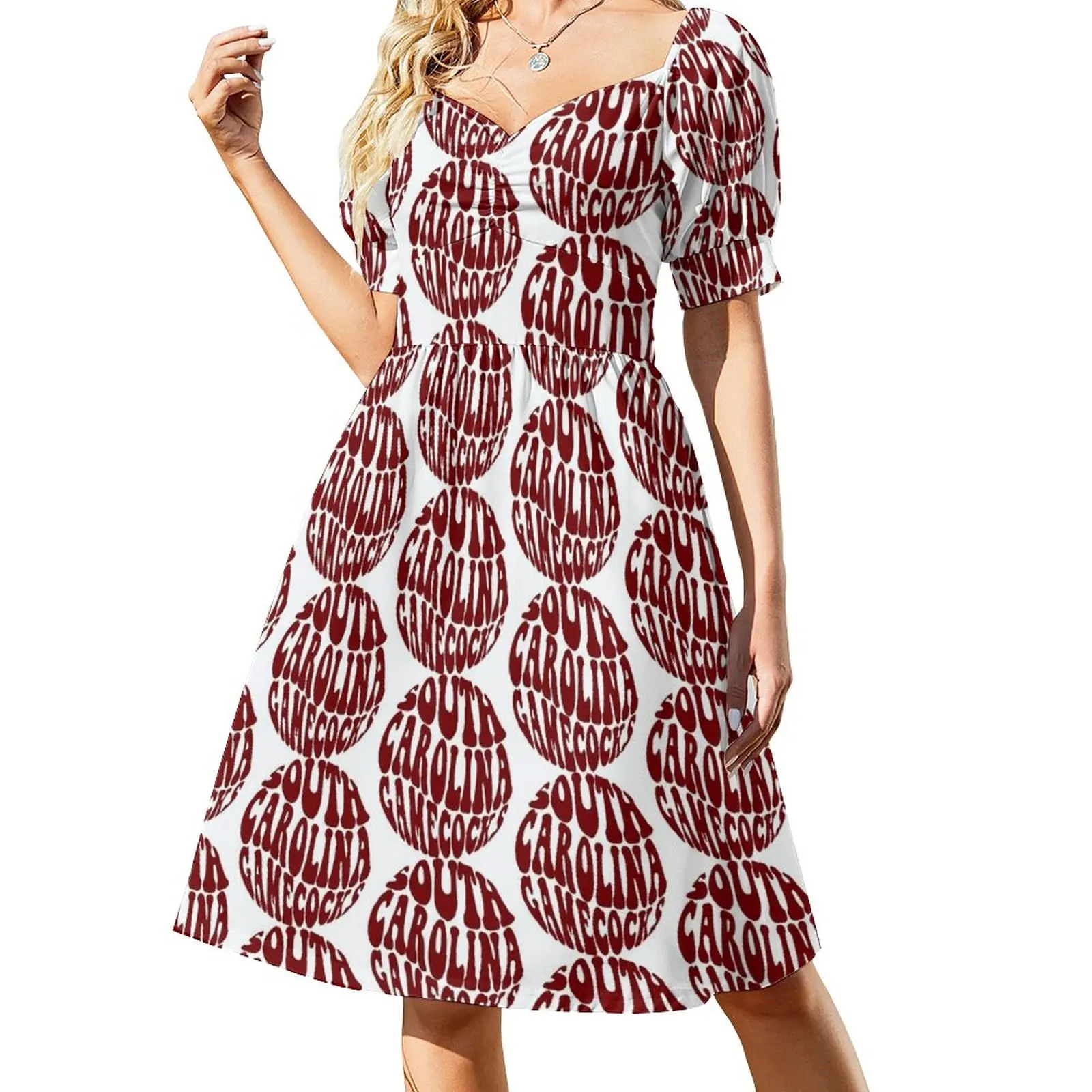 

South Carolina Groovy Wave Sleeveless Dress women's luxury party dress