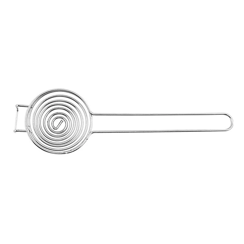 Portable Spiral 304 Stainless Steel Egg White Separator Wire Extension Handle Protein Egg White Yolk Separator Hot Pot Fence Egg Separator