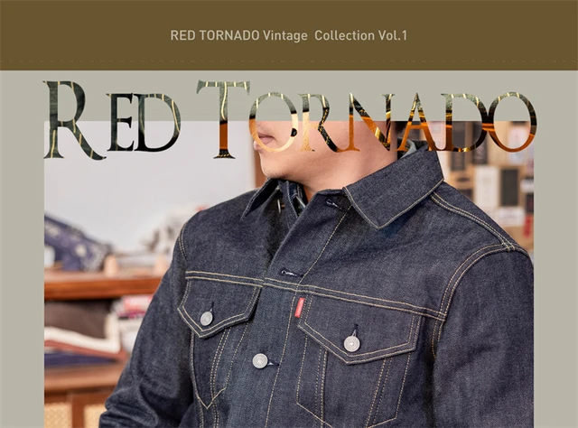 Red Tornado Type 3 Trucker Jean Jacket 557XX Red Selvedge