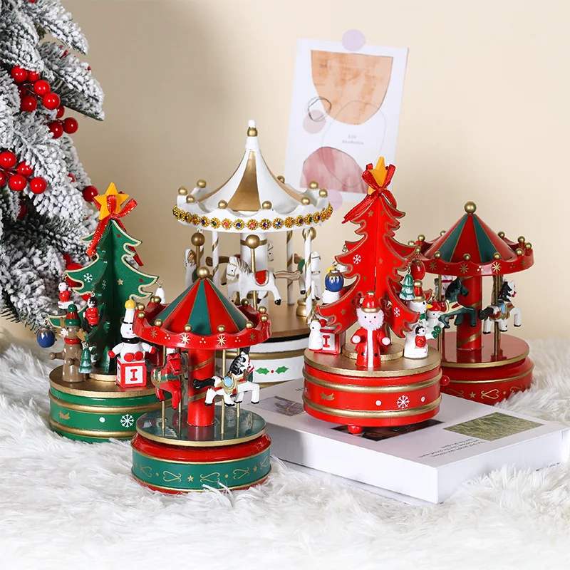 Рождественская-карусель-Деревянная-Рождественская-карусель-с-лошадью-веселая-круглая-музыкальная-шкатулка-игрушка-украшение-для-детской-комнаты-подарок-домашний-декор