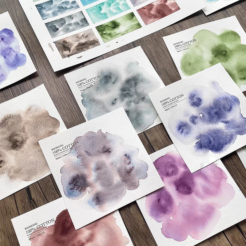 24 Colors Original Kusakabe Precipitation Layered Color Translucent Watercolor Paint 10ML Artists Students Art Supplies