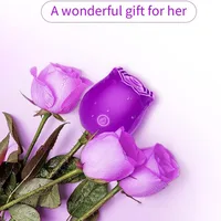Rosen-Sexspielzeug mit Zungensaugvibrator für Frauen, 10 Modi, G-Punkt-Nippelstimulation, vibrierender Klitoris, leistungsstarker Vakuumvibrator 6