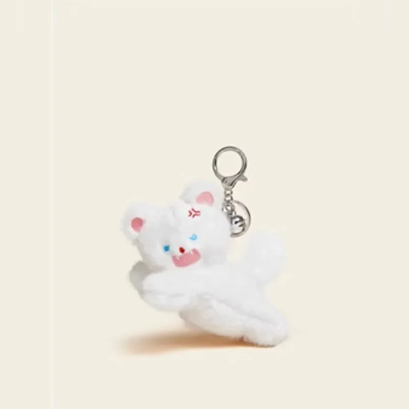 Creative Cartoon Black White Cats Animals Soft Stuffed Plush Exquisite Kawaii Backpack Decoration Keychain Birthday Gifts Kids 4