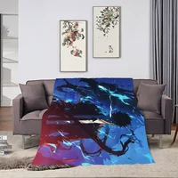 Anime S-Solo L-Leveling Printed comfortable and soft sofa, living room bed, bedroom blanket suitable for travel and gifts 1