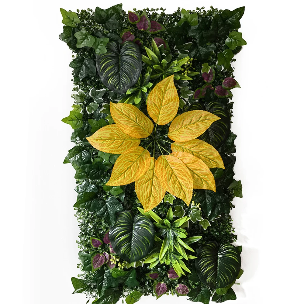 Neue 50 cm X 50 cm Künstliche Pflanze Gefälschte Gras Moos Subtropische Pflanze Dekoration Hause Wand Panel Grün Großhandel DIY Hintergrund Wand – Detail 10