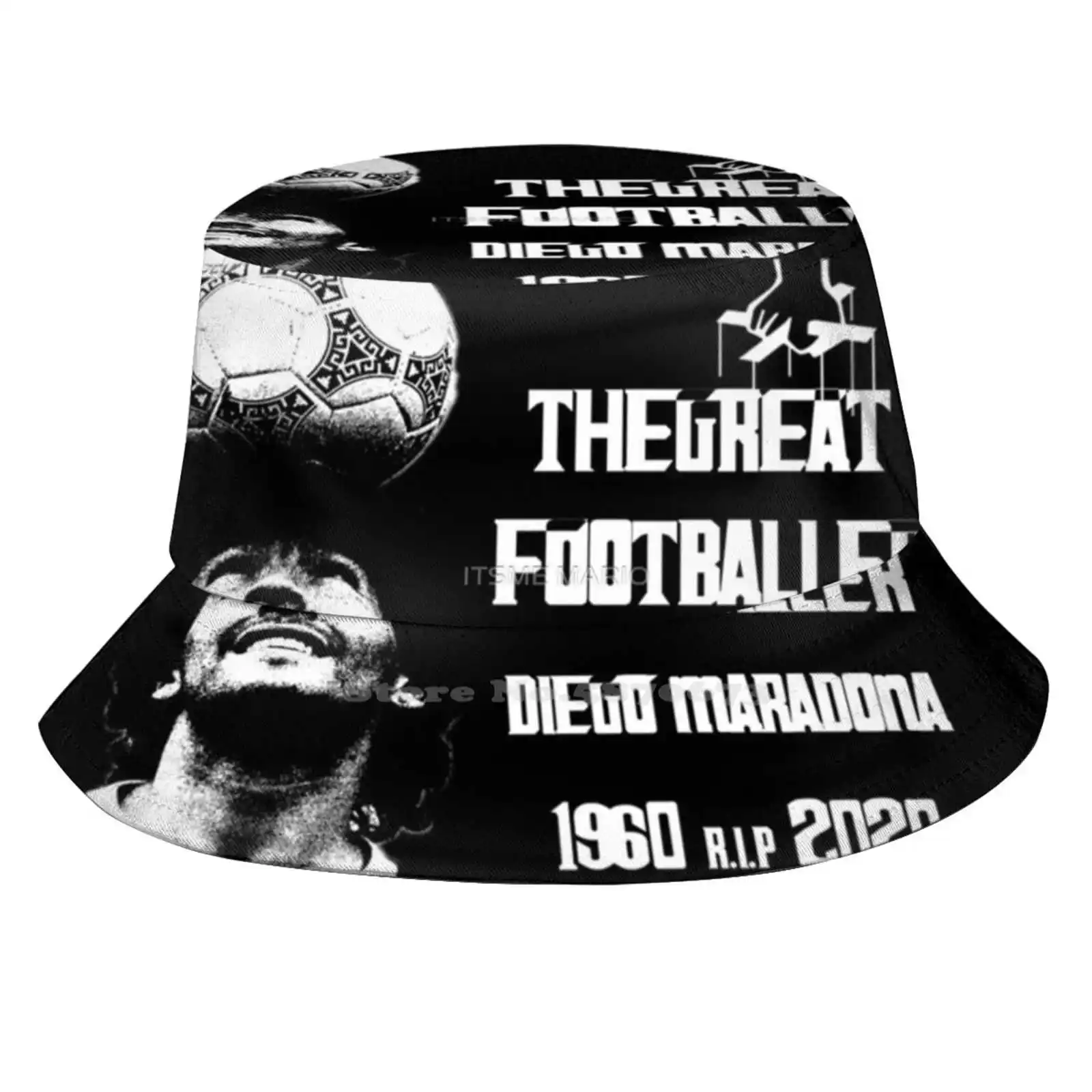 Il Grande Calciatore Diego Maradona 1960 2020 T Shirt Pattern Cappelli Outdoor Hat Sun Cap Argentina Napoli Diego Maradona Soccer