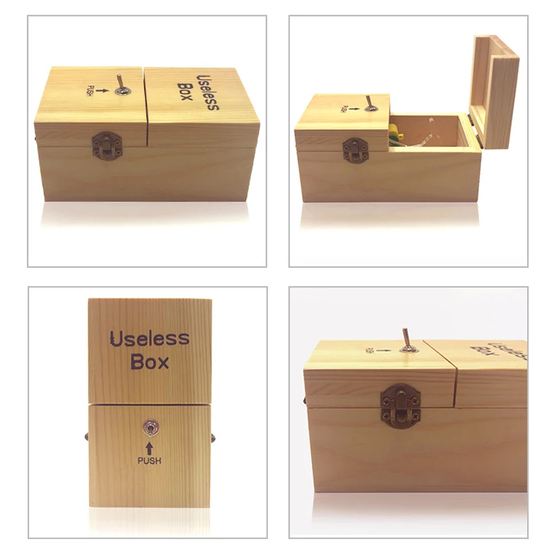 Press-type Useless-Box Toy Comsuming the Time Stress Relief Box for Festival Gift press type stress relief box