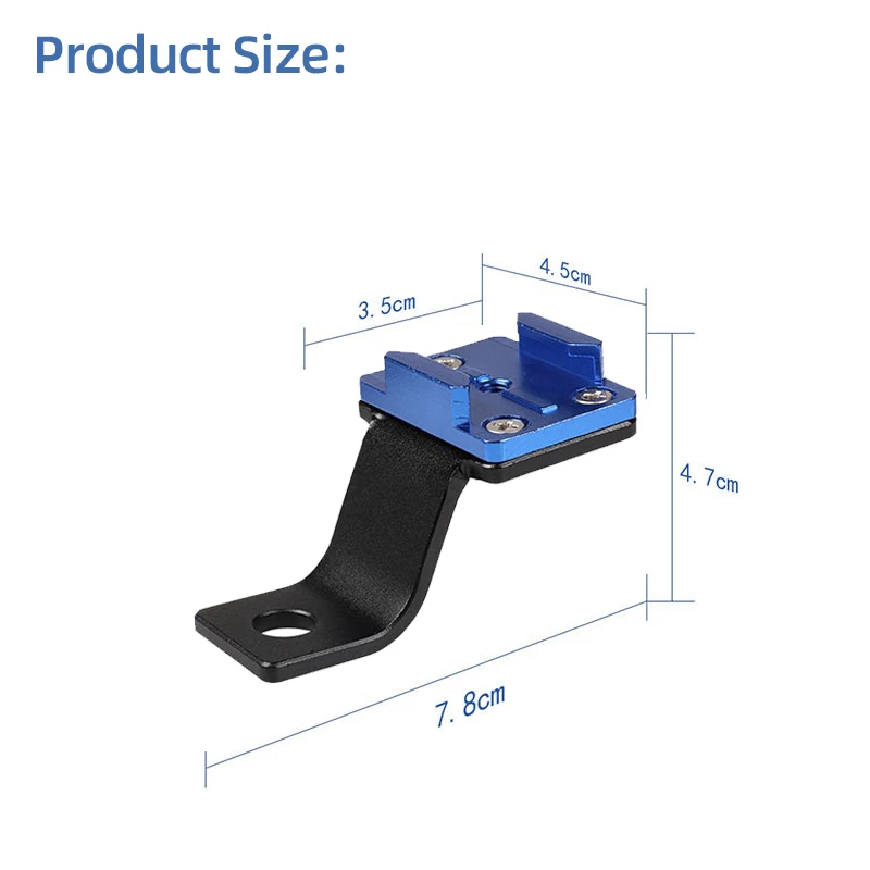 Motorcycle Aluminum Mount Fixed Base Holder For GoPro Hero 13 12 11 10 9 insta360 SJCAM AKASO DJI Osmo Action Camera Accessories