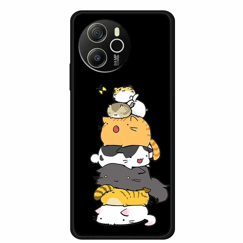 Enhanced Product Title:  
Premium Black Silicone Soft Back Cover Case - Sleek and Durable Phone Shell/Coque, 6.78