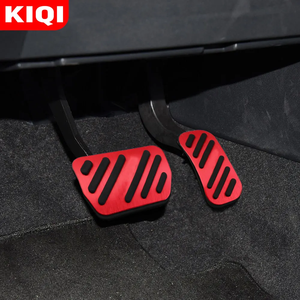 AT 도요타 C-HR CHR 2016 - 2024 용 자동차 페달, 알루미늄 합금 브레이크 페달, 가속 페달 커버 패드 부품, 인테리어 액세서리