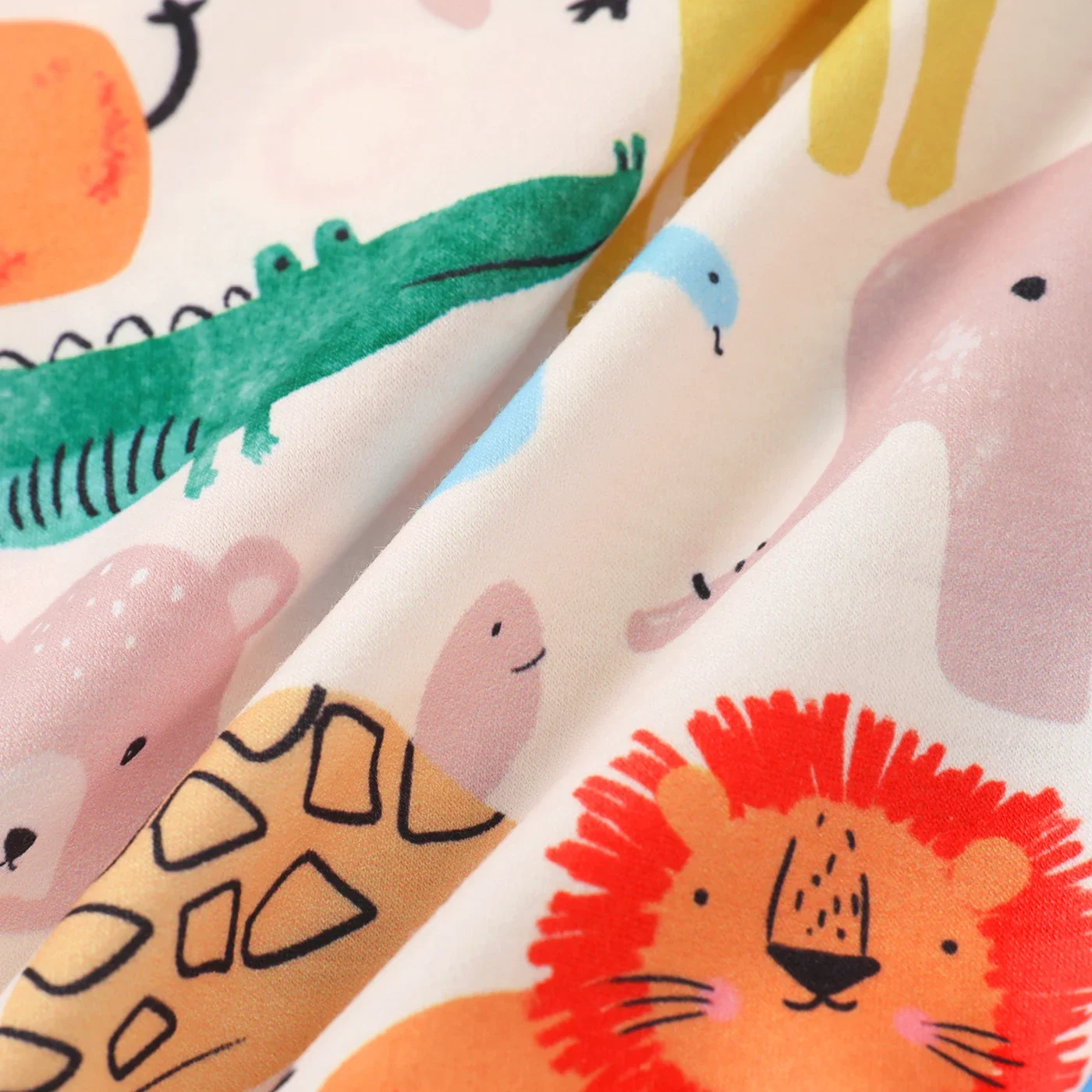Long Sleeve Animal-Print Zippered Coat for Baby Boy-Medium Thickness Full print Animal pattern Casual/Outdoor PatPat