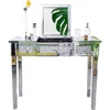 Mirrored Vanity Desk with Drawers and Flip Mirror, Glass Vanity,,Mirrored  Makeup Vanity Table for Bedroom 2