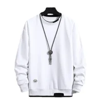 2022 nova xfh dos homens camisolas casuais hoodie dos homens falso duas peças multi cor o pescoço moda moletom masculino 2021 novo