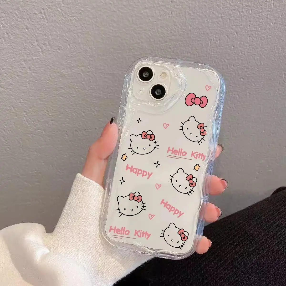 Funda bonita de Stitch Hello Kitty para Samsung Galaxy A34 5G A55 A35 S22 Ultra S24 S23 A54 A53 A52 A14 A13, funda Couqe suave