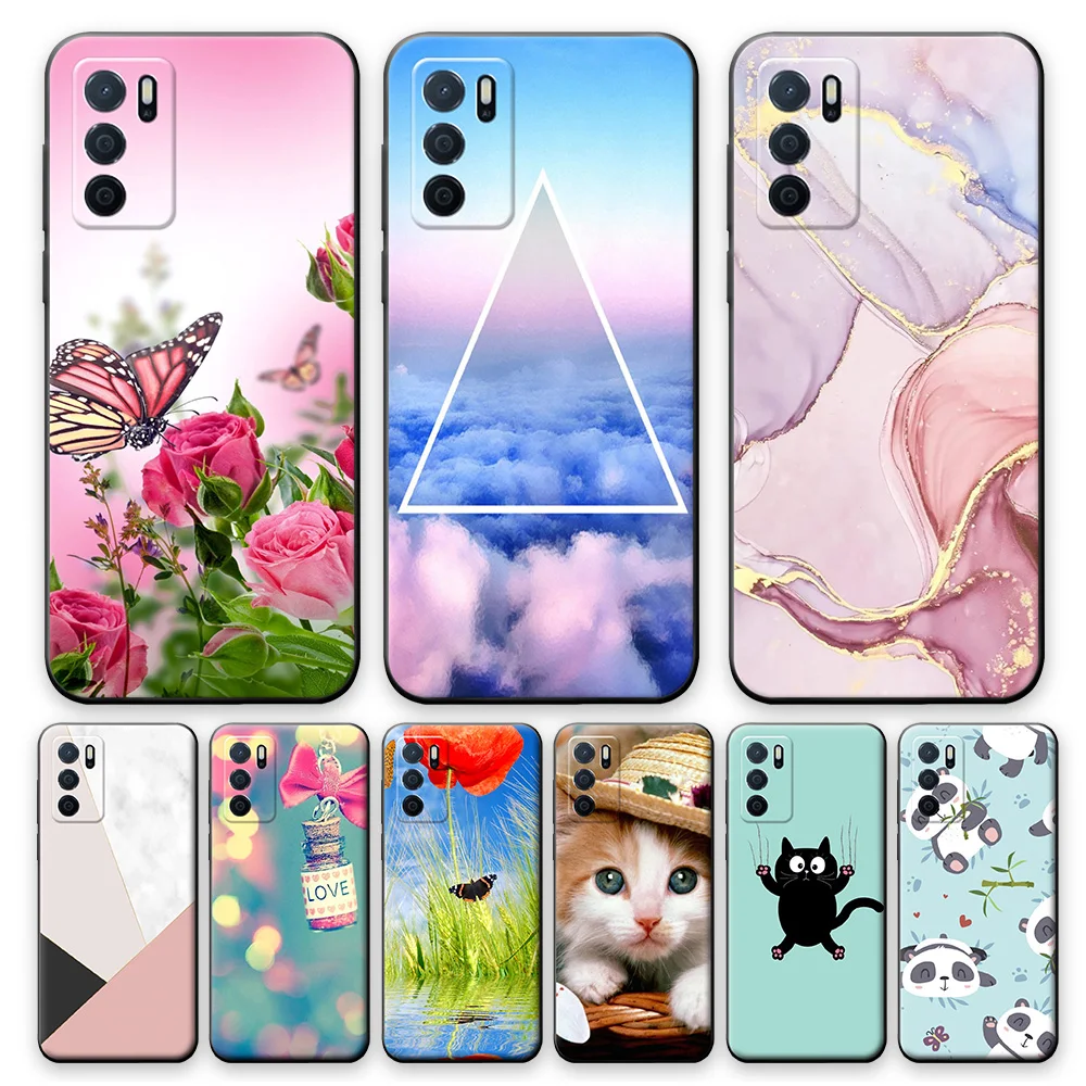 Per Oppo A54S Custodia A54S Cph2273 6.52 "Custodia Antiurto Per Paraurti In Tpu In Silicone Morbido Per Oppo A54S A54 S A 54 S Custodia Per Telefono F