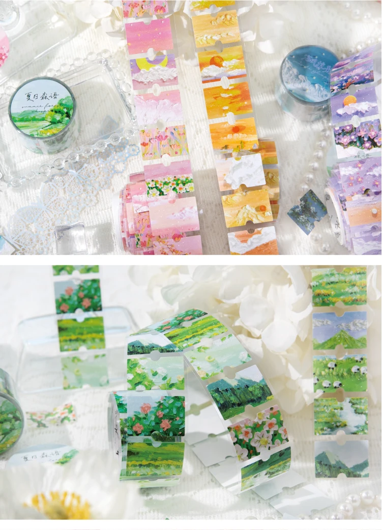 Journal GO 3x200cm Travel Notes Tape Stickers for Collage Junk Journal Scrapbooking Traveling Decor Masking Tape Decals