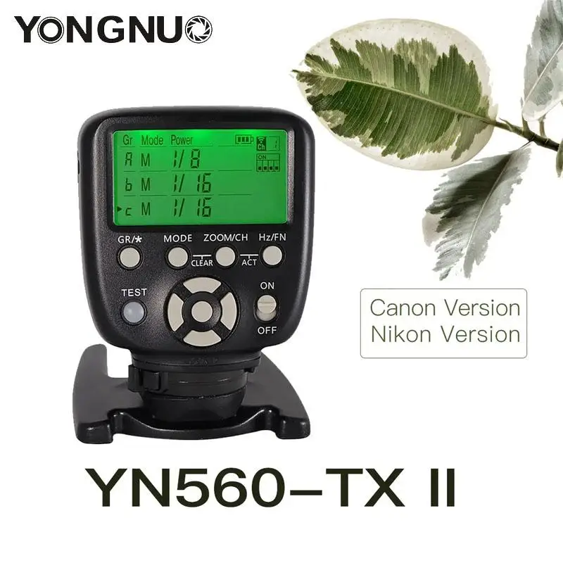 Фото Беспроводная вспышка YONGNUO YN560-TX II, ручной контроллер вспышки для Canon/Nikon YN560III YN560IV YN660 968N YN860Li Speedlite №1