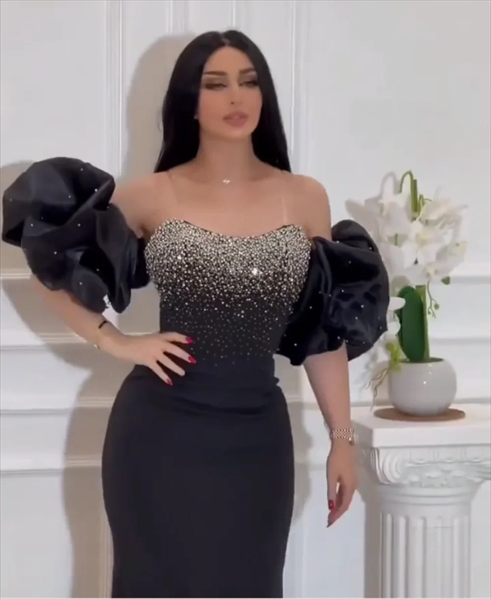 Elegant Evening Dresses Prom Dresses Fashion Sparkle Strapless Mermaid ormal Occasion GownDonna Da Cerimonia 정장 원피스