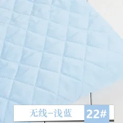 Luxurious Quilted Fabric in Rich Autumn/Winter Design - Perfect for Handmade Clothing & Crafting (No blue - light blue)