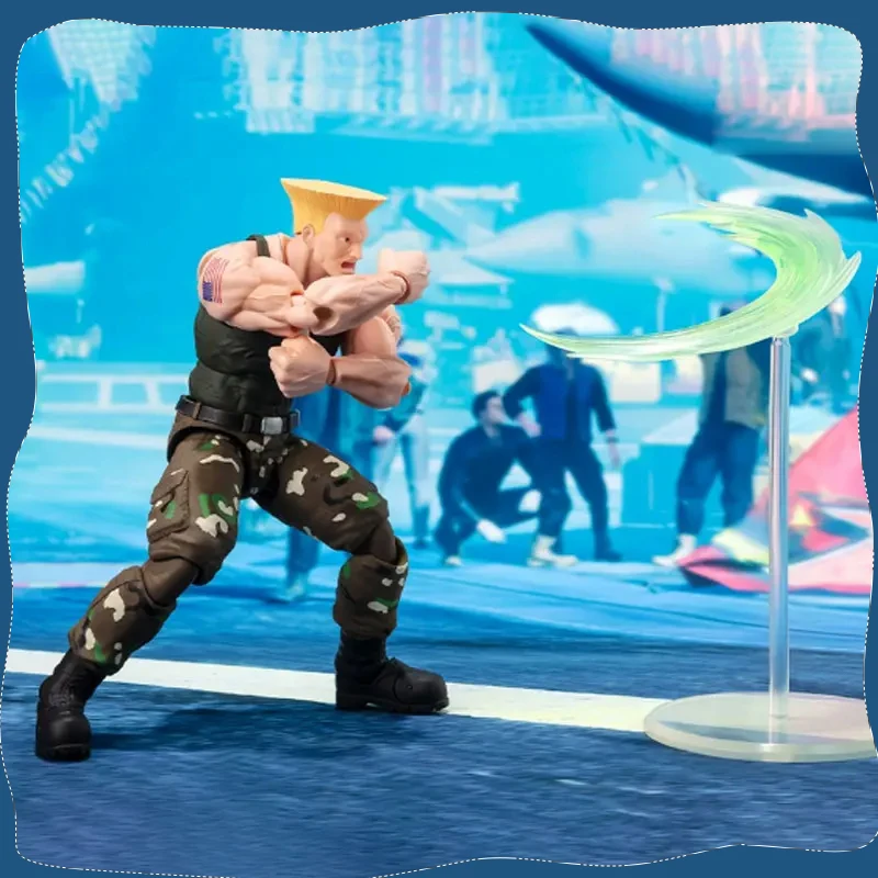 

Original Bandai Street Fighter 6 Guile Broom Head Outfit 2 Action Anime Figures Model Statue Collection Toys Gifts
