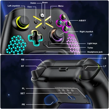 Wireless Gamepad For Xbox One ,Xbox Seris S ,Xbox Series X Console Win 7 8 10 Dual Vibra With Six Axis Gyroscope Game Controller 6