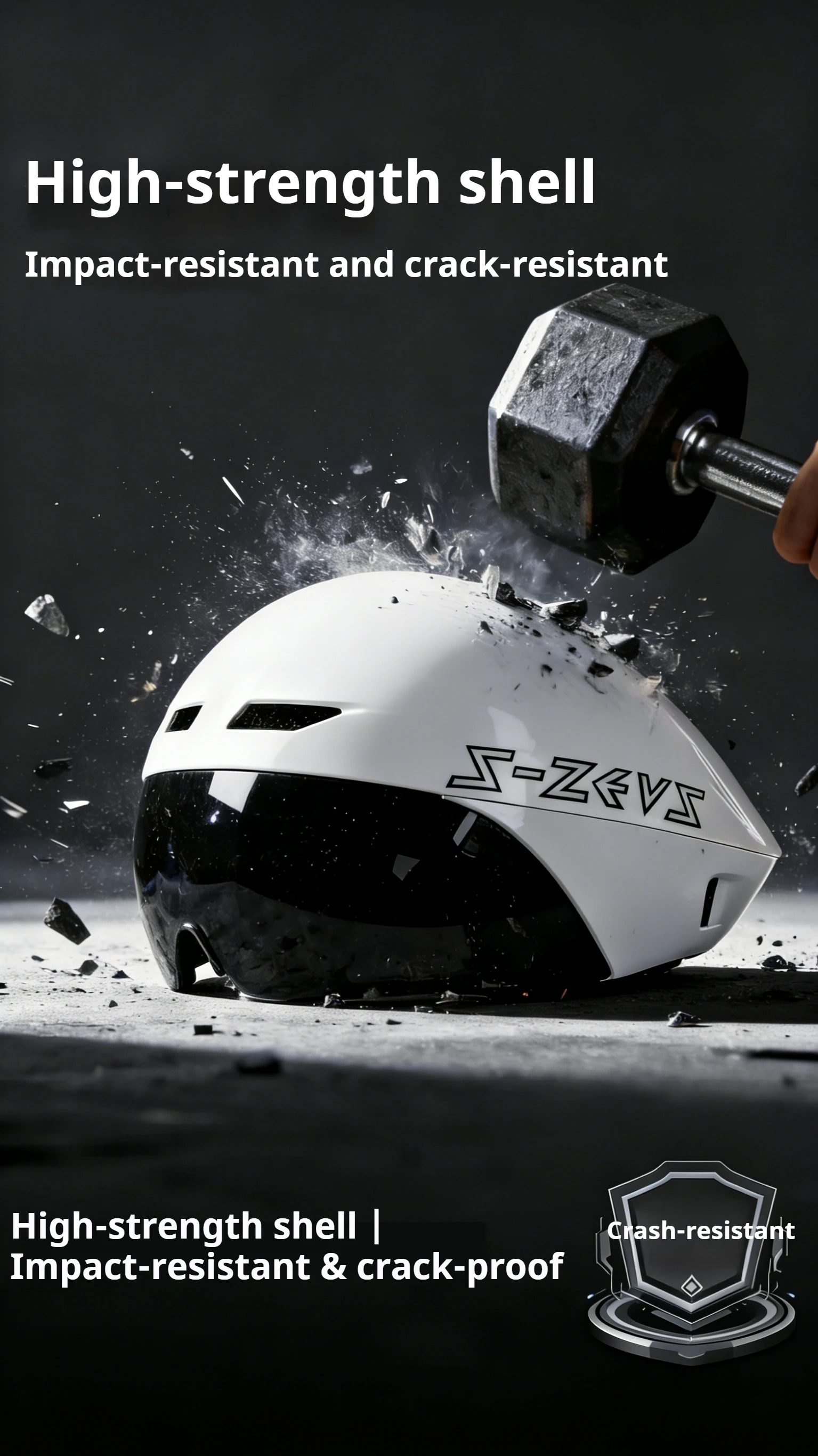 s-zeus TT-21 Thor Breaking Wind Helm Triathlon TT Helm Rennrad Zeitfahrhelm Sicherheitshelm – Detail 3