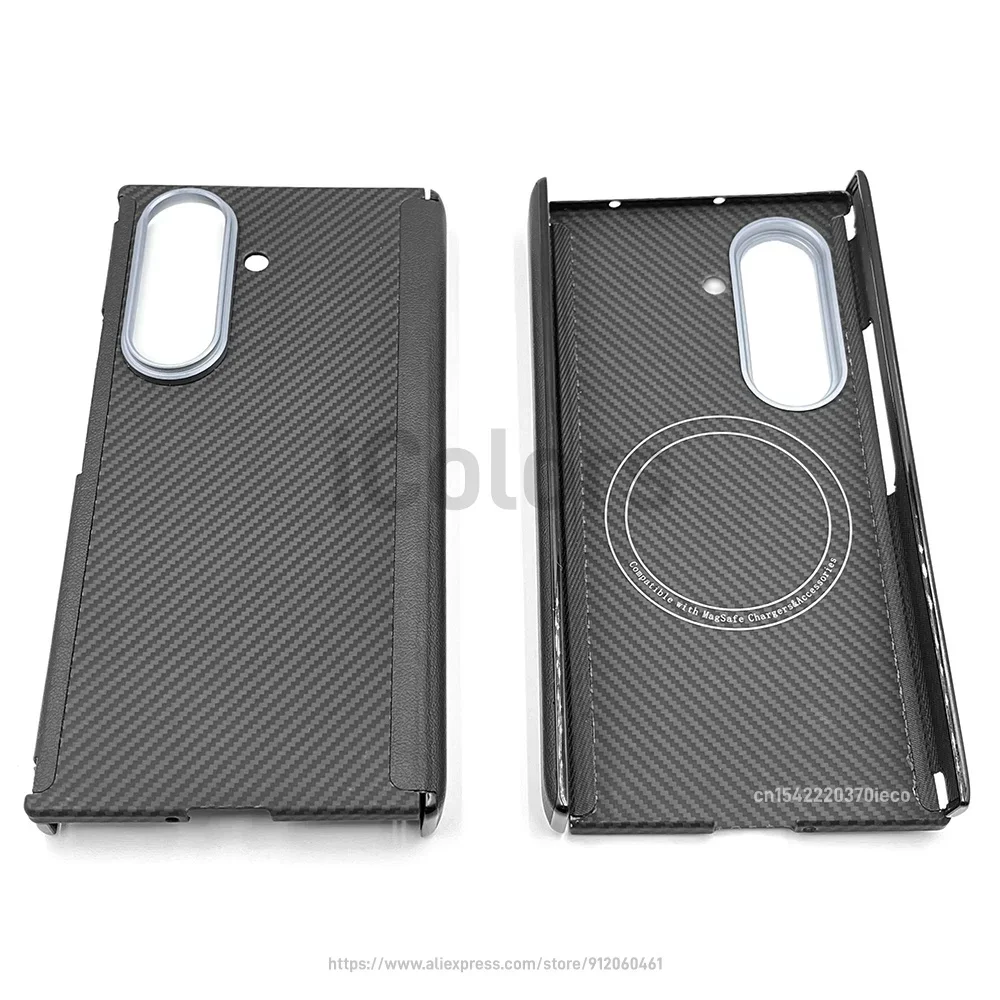 Ultra-Thin Dual Hinge Case - Aramid Carbon Fiber with Magnetic MagSafe Cover