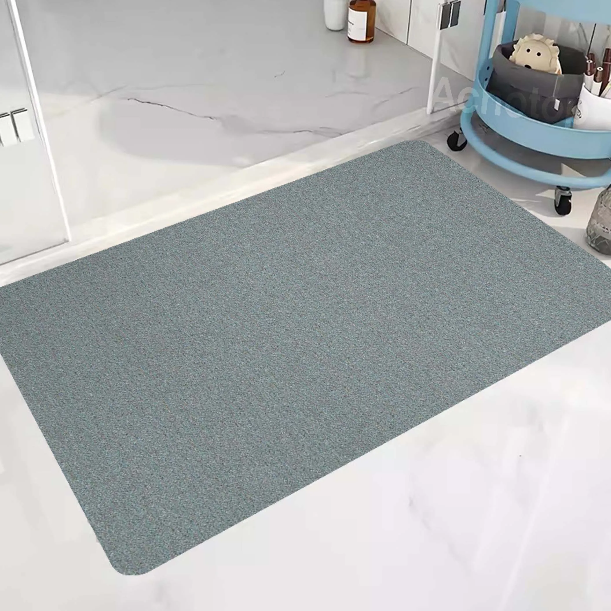 

Entrance Mat Solid Color Matte Texture Patten Non-slip Doormat Outdoor Decor Indoor Floor Mats Bath Rug Diatom Floor Mat