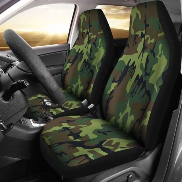 456 Autositzbezüge 2Er Set, Schädel Camouflage Muster Auto