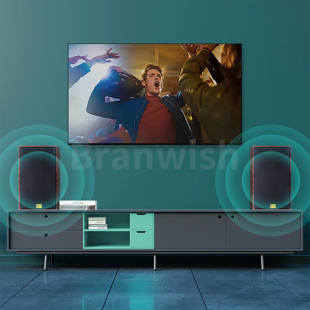 8 Inch Bookshelf Passive Speaker Hifi High Fidelity Front Home Fever Home Theater Speaker Sound Box Desktop Speakers 150W