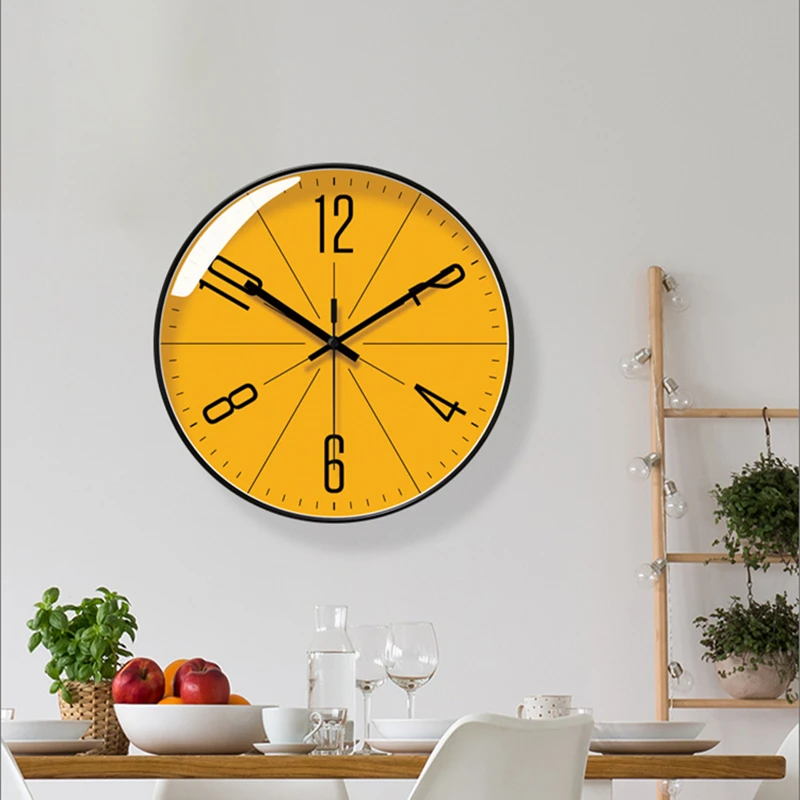 Atomic Wall Clock Battery Operated Round Analog Modern Wall Clock Automatically Clock for Office Classroom Bedroom Living Room - 6
