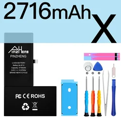 High - Capacity Replacement Battery with One - Year Warranty (2716mAh For iX)