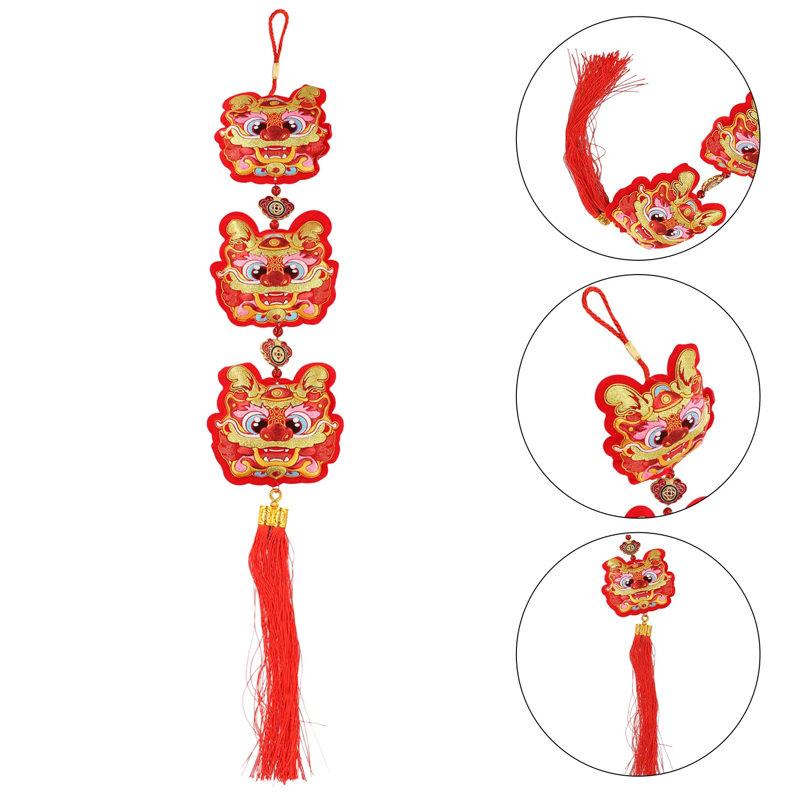 

Spring Festival Pendant Dragon Year New Year Pendant Spring Festival Decor Scene Layout Fuzi Pendant Lucky Character Pendant