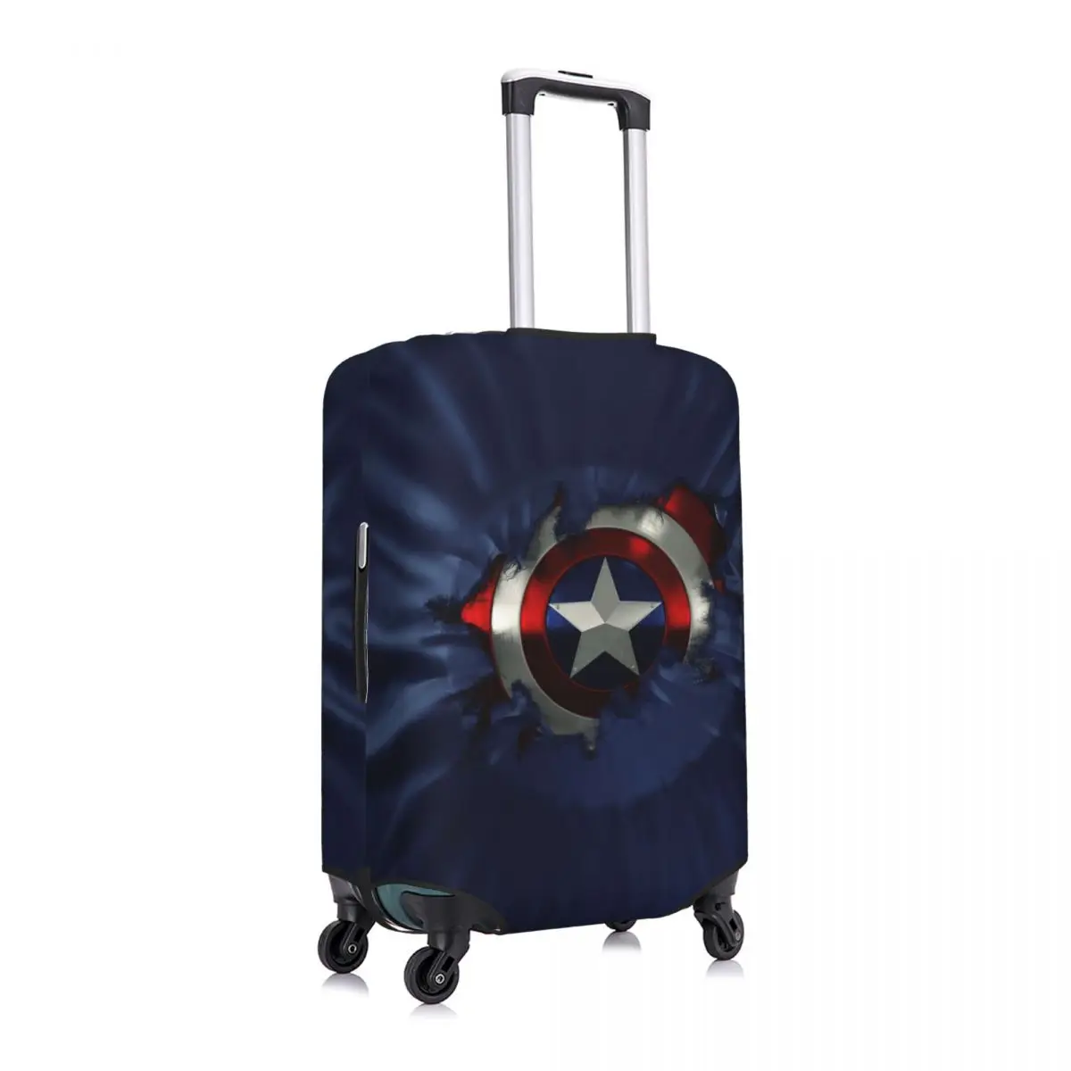 Custom Captain America Luggage Cover Funny Suitcase Protector Covers Suit For 18-32 inch 2