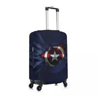 Custom Captain America Luggage Cover Funny Suitcase Protector Covers Suit For 18-32 inch 2
