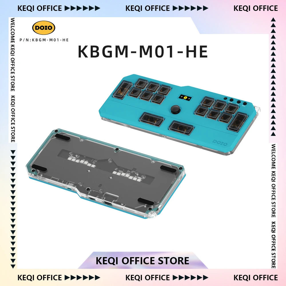 DOIO HITBOX KBGM-M01-HE Keyboard Aluminum Alloy Wired Acrylic Low