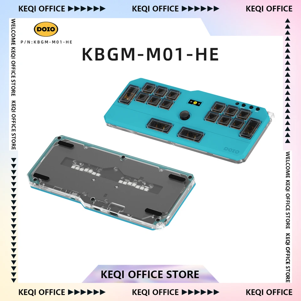 音ゲー用磁気キーボード KBGM-M01-HE 改造品 音ゲー用磁気キーボード KBGM-M01-HE 改造品 新しい DOIO HITBOX KBGM