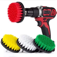 

4 Inch Solid Electric Drill Brush Power Scrub For All Purpose Clean Hollow Drill Power Scrub Clean Brush For Leather Plastic