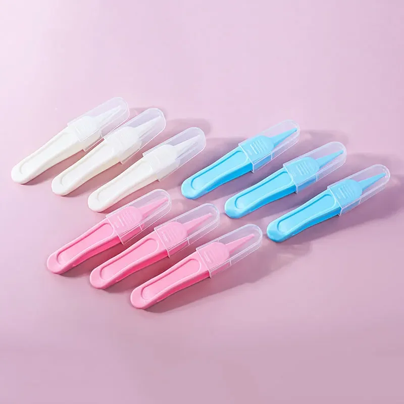 Baby Nose Dropper Clip Newborn Nostril Cleaning Tweezers Baby Daily Care Safety Tweezers Round Head Clip Accesorios