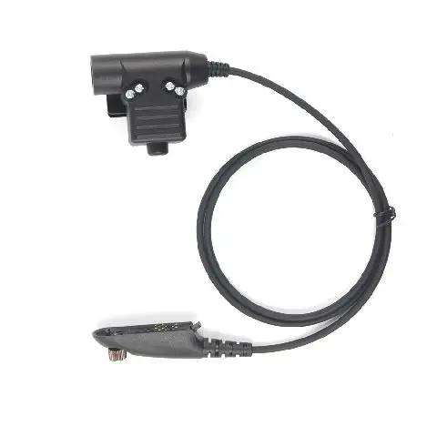 Tactical push to talk radio Headset Adapter for Motorola Walkie-Talkies GP140 GP320 GP328 GP338 GP340 walkie talkie u94 ptt an prc 152 prc 148 harris walkie talkie 6 pin plug turn to motorola m4 radio gp320 gp328 gp338 gp340 adapter u 283 u connector