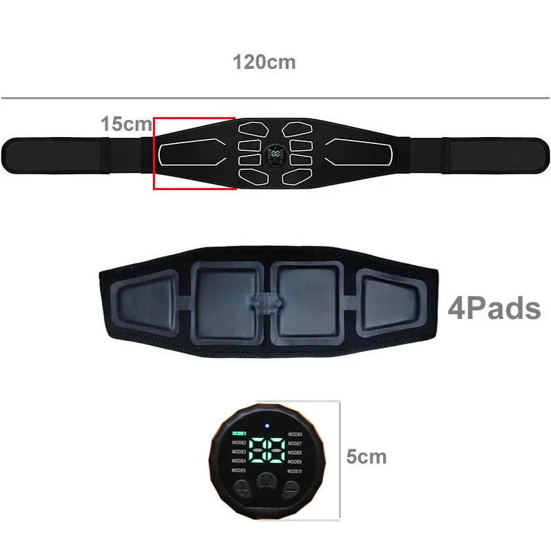 EMS Muscle Stimulation Belt Vibration ABS Stimulator Abdominal Trainer Exerciser Slimming Belts Home Gym Fitness Equiment muscle stimulator abdominal muscle stimulator weight loss