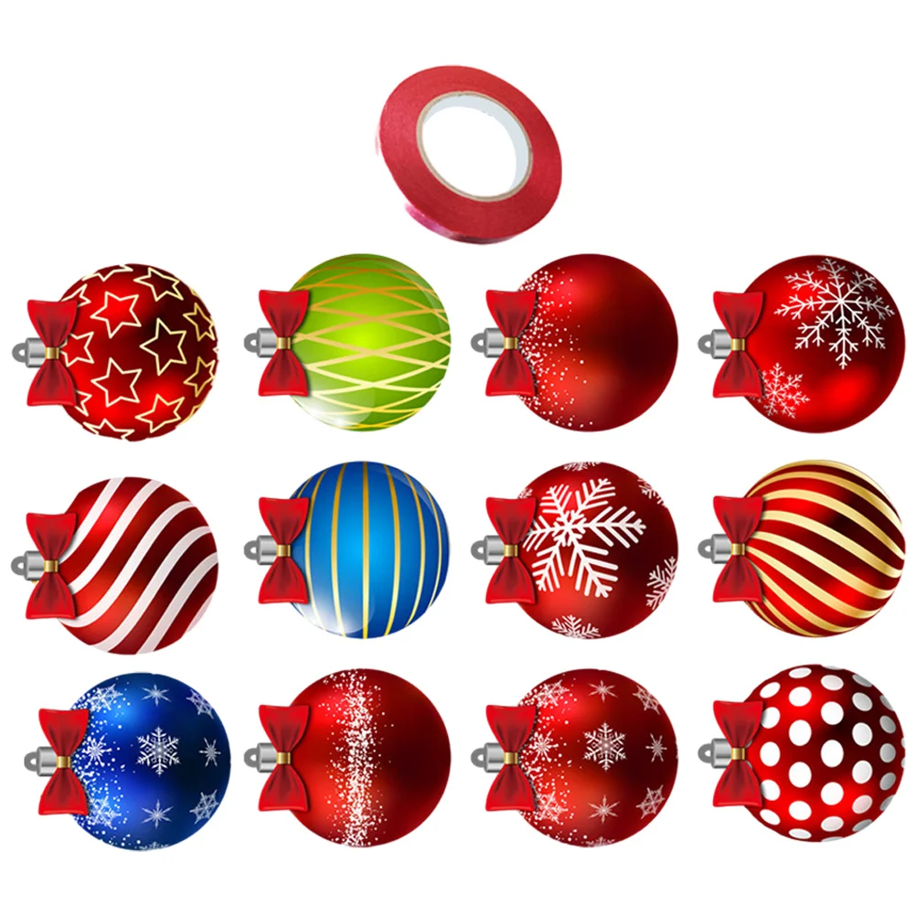

Christmas Pet Candy Ball Double-sided Pattern Hanging Decoration Ornaments Tree Decorations Balls Supplies Plastic