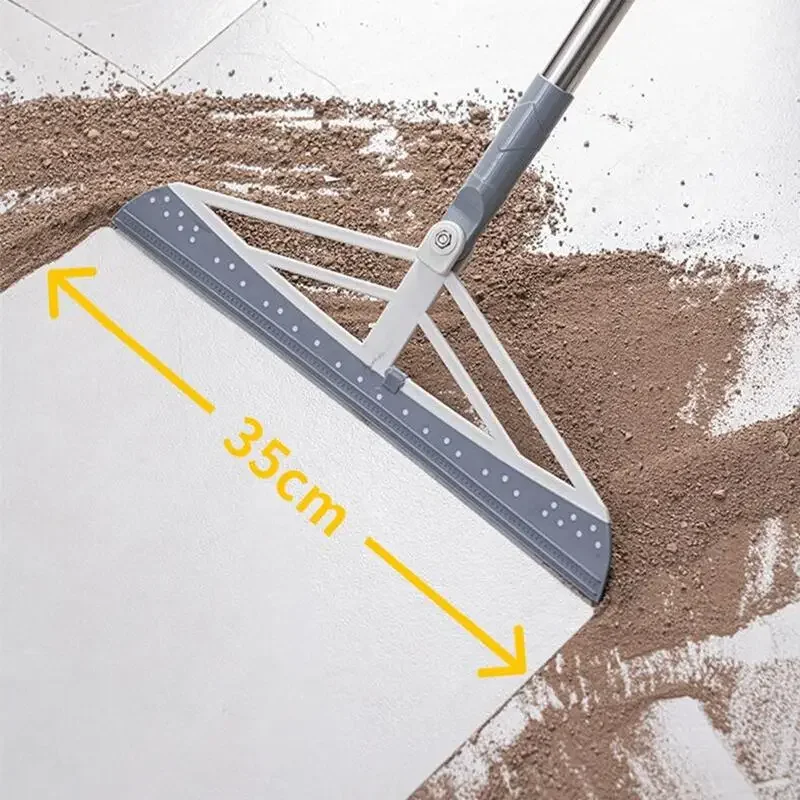 180° Rotatable Magic Silicone Broom Mop Hand Dust Brooms Home Floor Cleaning Squeegee Wiper Flooring Household Window Cleaner 2