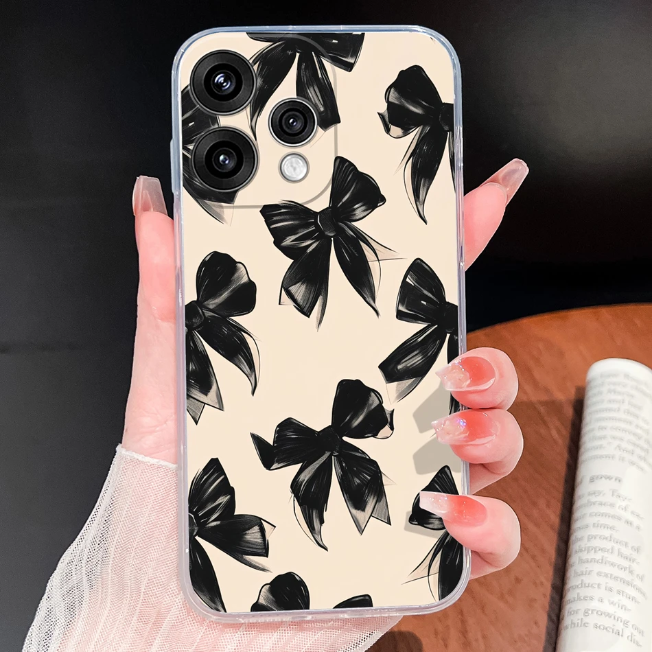 Butterfly Pattern Soft Slim TPU Transparent Silicone Phone Case
