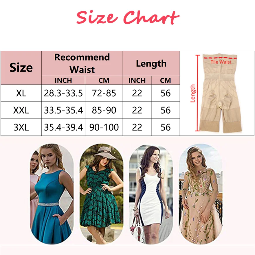 Shapewear Panties Bodice Pants Leg Shaper Stomach Control Shorts Compression Slimming Underwear